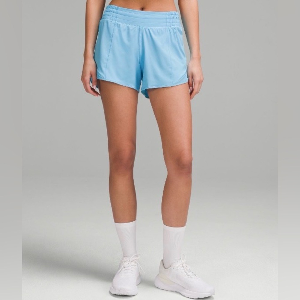 Lululemon hotty hot high rise 4” short - kayak blue light